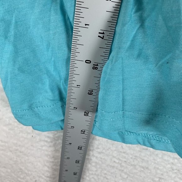 Up North Trading Company T-Shirt Girls‎ Medium Aqua Polyester Short Sleeve 7071 - Picture 8 of 8